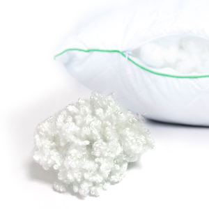 วัตถุดิบหลักเส้นใยโพลีเอสเตอร์บริสุทธิ์จาก15D วัตถุดิบเส้นใยโพลีเอสเตอร์เกรด3D รีไซเคิลเนื้อนุ่มมีลวดลาย3D เป็นซิลิโคนไม่เหมือนใคร - Product Image 1