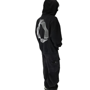 Nouveau Pull à Capuche Unisexe Vintage Surdimensionné 2025 en Coton Lourd 500 g/m² Respirant avec Broderie Hiver – Vente en Gros - Product Image 3