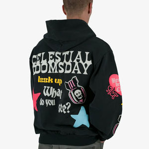 Sudadera con Capucha de Algodón Orgánico Personalizada para Impresión Puff, 100% Pana, con Capucha, de Alta Calidad, Suministro ODM - Product Image 6