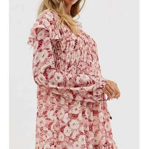 Abito Mini in Chiffon Rosso da Donna Free People, Modello These Dreams a Maniche Lunghe, Taglia Media - Product Image 2