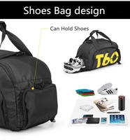 Sac de sport tendance Logo personnalisé quantité minimale de commande pas cher T60 Duffle Sac de sport pour homme Sac de sport de voyage avec compartiment à chaussures