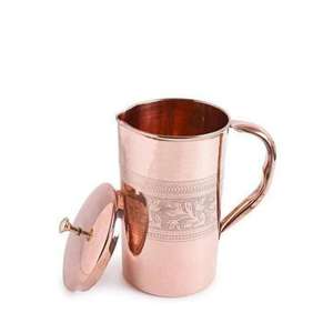 Jarra de Cobre India Tradicional de la Mejor Calidad con Almacenamiento de Agua Ayurvédico para Yoga, Bienestar y Vida Natural, Hecho en India - Product Image 5