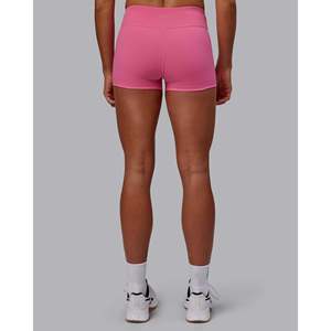 Pantalones Cortos Deportivos de Cintura Baja para Mujer RXD - Color Carmine Rose, Felpa de Algodón con Logotipo Personalizado - Product Image 4