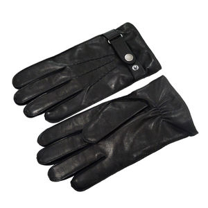 PromotionCustom Classic Winter Warm Guantes Hombres Mujeres Piel de cabra genuina Forro de lana Cuero real Touch Driving - Product Image 6