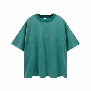 เสื้อยืดผ้าฝ้ายหนาสำหรับผู้ชายตามสั่งลายกราฟฟิกแอซิดไซส์ใหญ่พิเศษไซส์ใหญ่พิเศษสไตล์วินเทจ - Product Image 2