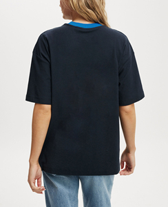 OEM/ODM T-shirt imprimé de logo graphique personnalisé T-shirt surdimensionné 100% coton de haute qualité T-shirt à manches courtes personnalisé pour femmes - Product Image 4