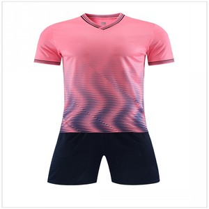 Maillot de football de haute qualité pas cher vêtements de sport respirants avec manches courtes imprimé Design maillot d'équipe pour les sports d'été - Product Image 4