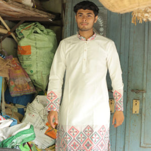 Kurta de designer jacquard Heritage Weave - Product Image 1