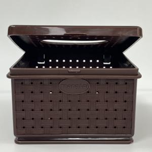 Boîte à mouchoirs compacte en plastique PP couvercle anti-poussière marque privée OEM/ODM porte-serviettes pour Table basse bureau bac de rangement de bureau - Product Image 4