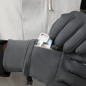 Guantes largos de Invierno para mujer, lisos, impermeables, a prueba de viento, nailon, acrílico, pantalla táctil, correa de muñeca, trabajo al aire libre, Deportes, ciclismo, nuevo - Product Image 3