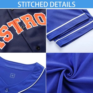 Jersey de béisbol y softball de fabricación profesional transpirable con gráficos sublimados vibrantes y nombre de equipo bordado - Product Image 6