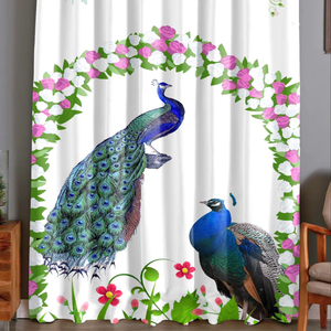 Tissus de rideaux unis Jacquard de haute qualité 100% personnalisable meilleure qualité tissu tissé numérique PU imprimé produit en gros - Product Image 2