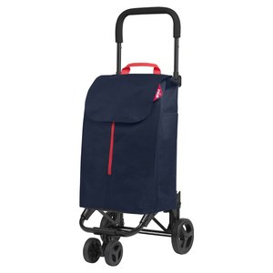 Utility <b>Cart</b> 50L Twin Shopping Trolley Blue 52x39x95cm - Product Image 1