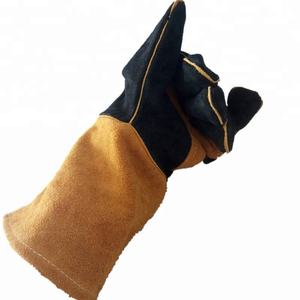 Gants de soudage en cuir robustes, résistants à la chaleur, gants de sécurité pour la fabrication métallique, la construction, les gants industriels - Product Image 5