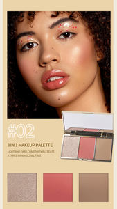 Iluminador de Maquillaje al por Mayor de Marca Privada, 3 Colores, Altamente Pigmentado, Polvo Compacto, <span class=keywords><strong>Bronceador</strong></span> e Iluminadores - Product Image 6