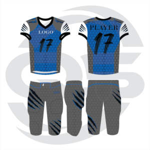 Uniforme de football américain de style nouveau fabriqué par des professionnels vêtements de sport respirants à manches courtes - Product Image 4