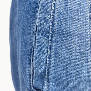 Chaqueta Vaquera de Algodón de Corte Holgado para Hombre, Chaqueta Vaquera Blanca con Botones y Logotipo Personalizado, Ideal para Uso Diario - Product Image 5