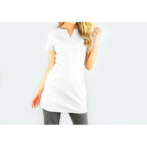 Embroidery Logo Private Label Thai Spa <b>Tunic</b> Uniforms Lady Beautician <b>Work</b> Wear Uniform Set for Hotel and Beauty Salon - Product Image 2