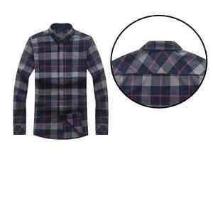 Camisas de Franela para Hombre, Casuales, Lisas, de Manga Larga, con Botones, Logotipo Personalizado, Estilo Safari, Teñidas, Antiarrugas - Product Image 2