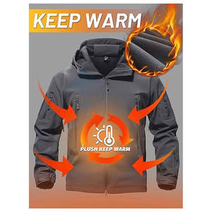 แจ็กเก็ตซอฟต์เชลล์สลิมฟิตสำหรับผู้ชายคอตั้งแขนยาวมีซิปดีไซน์ตามสั่ง - Product Image 3