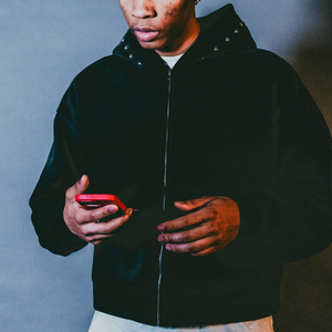 Hip Hop mode 100% coton tricot impression décontracté sweat à capuche hommes Streetwear sauvage ample pull haut cravate teinture à capuche - Product Image 3