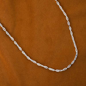 Cadenas de Plata de Ley 925 de Primera Calidad para Hombres y Niños, Chapadas en Oro de 18K y Rodio, Estilo Figaro, Estilo Religioso, con Perla como Piedra Principal - Product Image 2