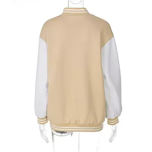 Chaqueta de bombardero de béisbol bordada de chenilla para hombre estilo universitario informal disponible en 5XL para invierno - Product Image 3