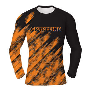 Vente en gros personnalisé, Rash Guard de jiu-jitsu léger et écologique, manches longues, sublimé, taille plus, respirant pour hommes - Product Image 4