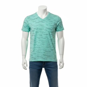 T-shirts pour hommes en polyester imprimés anti-boulochage, col rond, respirants, légers, durables, décontractés, pour le sport en plein air, tendance, modernes - Product Image 1