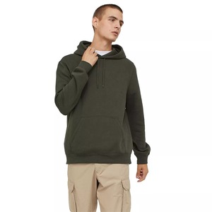 Plush Hoodie <b>Pullover</b> <b>Sweater</b> Custom Solid Long Sleeve Hoodies Men Sweatshirt - Product Image 6