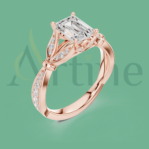 Anillo de oro amarillo de 10K Diseño delicado para damas - Product Image 1