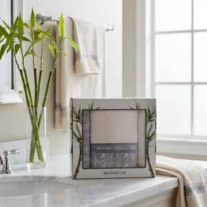 Wholesale MYT-EX 4-Piece Bamboo Cotton Hotel <b>Towel</b> Set 50x80 70x135cm 550 GSM Premium Absorbent Eco-Friendly Antibacterial - Product Image 2