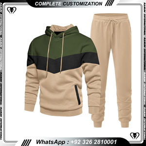 Streetwear personnalisé Survêtement surdimensionné Ensemble de jogging unisexe Survêtements pullover brodés pour hommes - Product Image 5