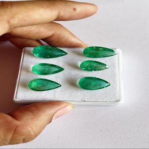 ลูกแพร์มรกตธรรมชาติคุณภาพดีมากตัดด้วยขนาดต่างๆและสีเขียวที่เหมาะสมได้รับการรับรองโดย IGI - Product Image 6