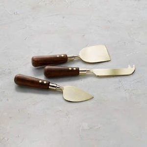 Manche en résine époxy de qualité supérieure Mini couteaux à fromage en acier inoxydable pour planche à charcuterie Couteau à fromage exquis Fourchette coupe-fromage - Product Image 4