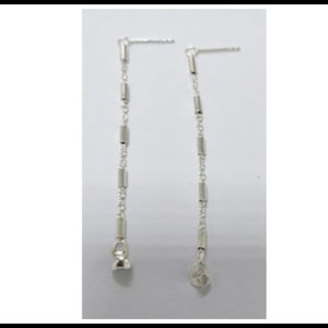 Plata 925 Multi Cilindro Hilo Pendiente Diseño Joyería Fábrica al por mayor en Tailandia - Product Image 1