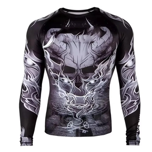 Maillot de compression sublimé de haute qualité Elite Wear pour MMA et BJJ – Coupe performance respirante pour la gym et le combat - Product Image 6
