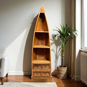 Estantería de Madera Rústica para el Hogar, Oficina, Sala de Estar, Dormitorio, Escuela, Hotel, Gabinete Metálico Resistente para Almacenamiento de Libros - Product Image 2