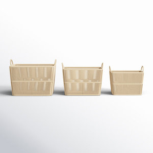 Cesta de troncos grande de ratán para encender una cesta de ratán grande con troncos grandes de mimbre - Product Image 4