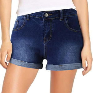 Nouveau style de short en jean pour femmes avec logo personnalisé, short de plage en denim de haute qualité fabriqué à 100% de coton disponible - Product Image 1