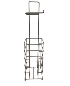 Barware Mat Noir Couleur Designer Fer Métal Fantaisie Maison Utile Bouteille Stand Style Classique Casier À Vin À La Main - Product Image 5