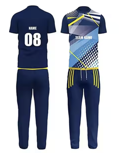 Uniforme de críquet con logotipo personalizado, tela de poliéster de talla grande, opción al por mayor disponible - Product Image 1