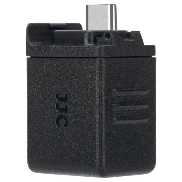JJC Dual USB-C 3.5mm Mic Adapter for Action 6/5 Pro/4 Supports Microphone Input & USB-C Charging Portable ABS Material