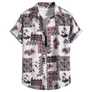 เสื้อยืดผู้ชายสีพื้นแขนสั้นแต่งกระดุมแฟชั่น - Product Image 6