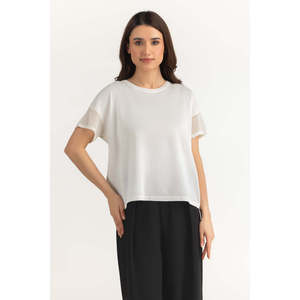 Camiseta Casual para Mujer Relax Fit WM-KTP-SS26-504, Prenda Transpirable, Cómoda y Ligera, Fabricante OEM ODM - Product Image 2