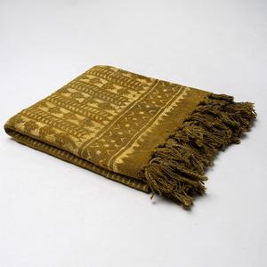 Fábrica al por mayor de algodón tejido a mano blanco sólido tiro sala de estar sofá algodón manta doble para sofá y sofá - Product Image 5