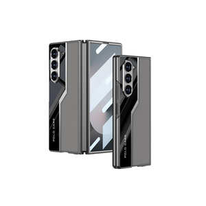 Coque arrière Netzy ultra-fine PC + cuir pour Samsung Galaxy Z Fold 6, protection de l'appareil photo, série Polygon, élégante, compatible Ins 14 Plus - Product Image 1