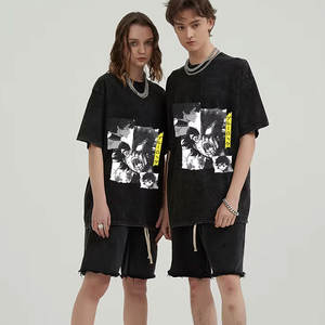 Custom Logo Plain <b>Men</b> Vintage Blank Acid Wash T <b>Shirt</b> Color Breathable High Street Custom logo Acid Wash T <b>Shirt</b> for <b>Men</b> - Product Image 2