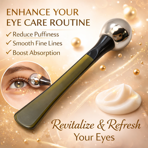 Custom Laser <b>Engraved</b> logo Cosmetic Beauty <b>Tool</b> Metal Eye Cream Massage Applicator - Product Image 5