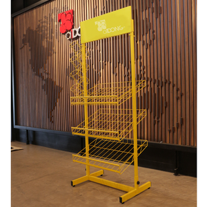 Présentoir de sol POP à 4 paniers-Accepter OEM - Product Image 1